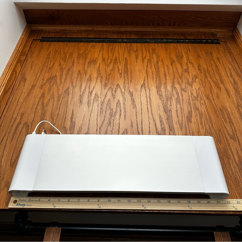 Computer monitor stand with usb plugs